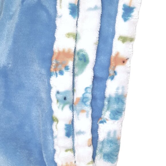 Le Bebe Favorite Dinosaur Trees Trim Baby Security Lovey Blanket 28" X 38" - Picture 4 of 5